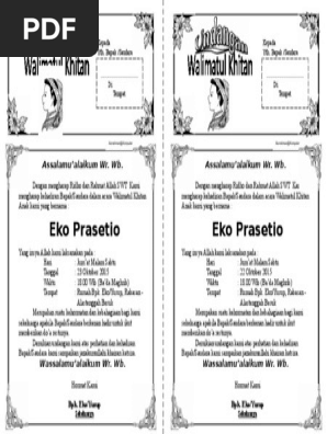 6600 Koleksi Contoh Undangan Khitanan Docx Terbaik Gratis