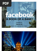 Download FACEBOOK - A Boon or A Bane by Tina SN35223756 doc pdf