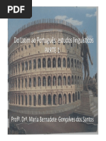 Parte 1 Do Latim Ao Português