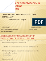 Application of Spectroscopy in Identification of Herbal Drugs