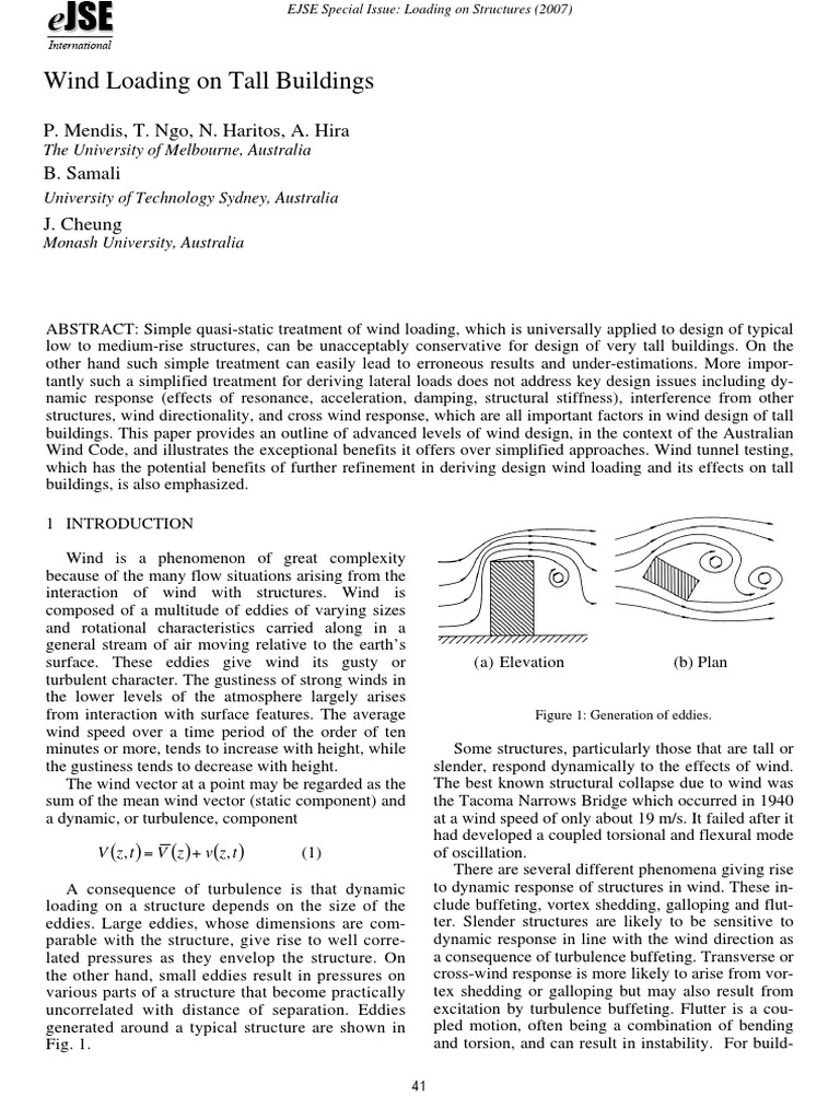 High Rise Structure Considerations PDF | PDF | Wind Tunnel | Wound