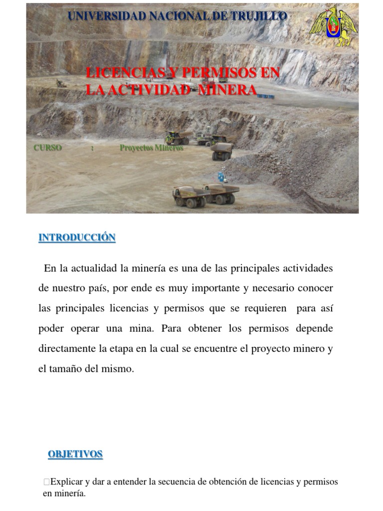 Licencias Permisos en La Actividad Minera | PDF | Minería | Bienestar