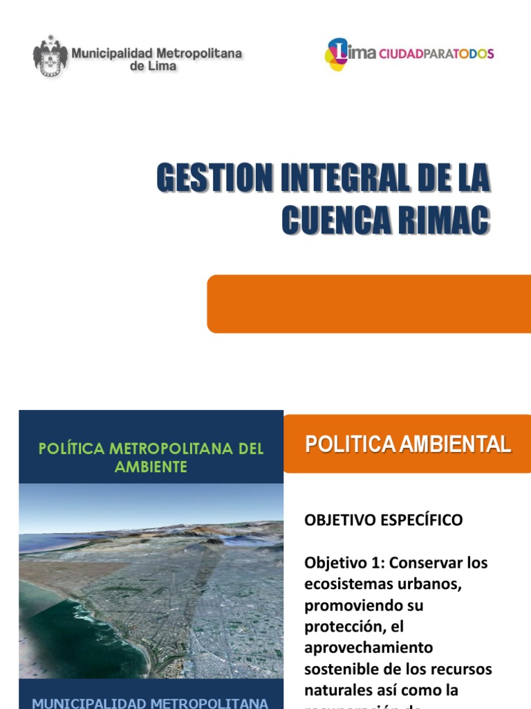 Gestión de La Cuenca Rimac | PDF | Lima | Riego