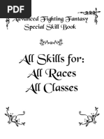 AFF Rules 2nd Ed - Special Skills