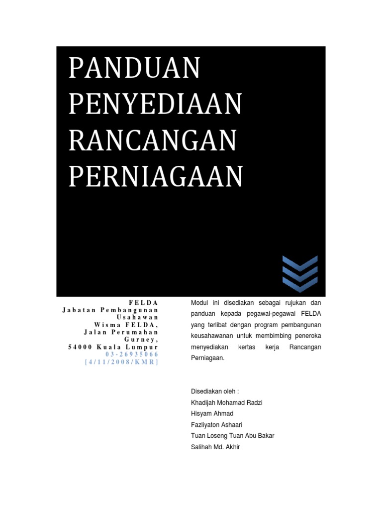 Format Ringkas Rancangan Perniagaan Pdf