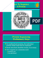 How To Sequence A Protein: W. Robert Midden Department of Chemistry Bowling Green State University