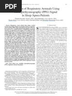 PPG Sleep Aoursals
