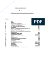 Standard Specifications - Plumbing Drainage and Fire Protection