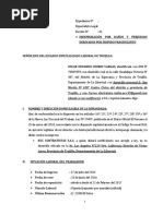 Demanda de Indemnizacion Por Despido Fraudulento (1)
