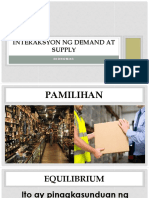 Interaksyon NG Demand at Supply P1