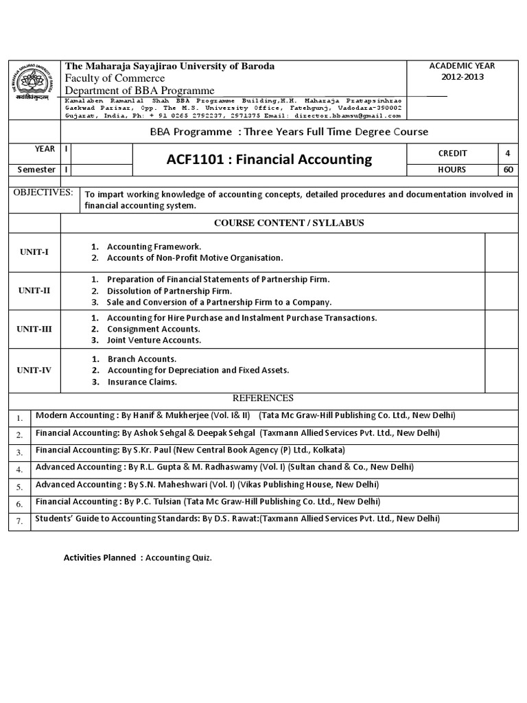 BBA 1st Semester Syllabus Format Matrix Mathematics Correlation