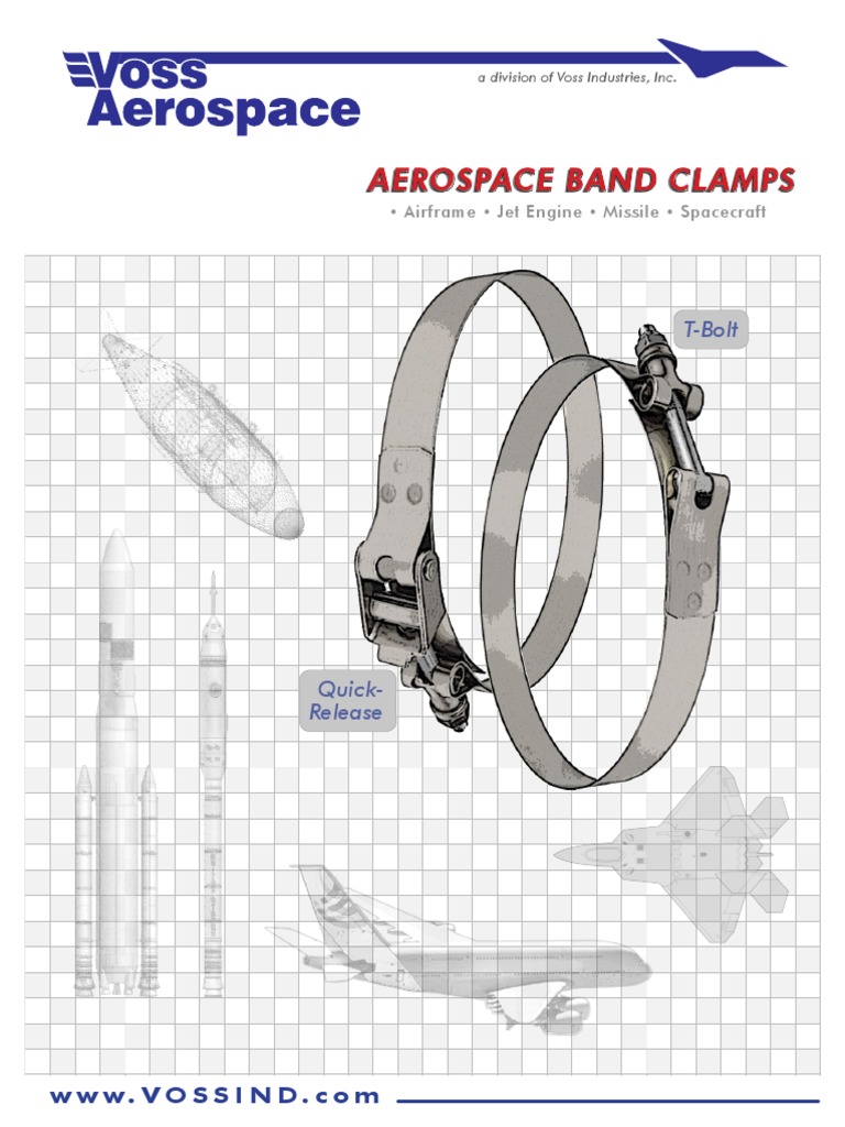 Aerospace Band Clamps Nut (Hardware) Airliner