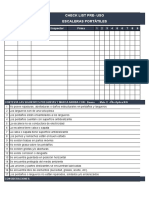 Checklist Preuso Escaleras Portatiles - Contratista