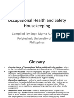 Lesson 1 - Occupational Health and Safety Houskeeping