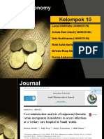 Pharmacoeconomy: Kelompok 10