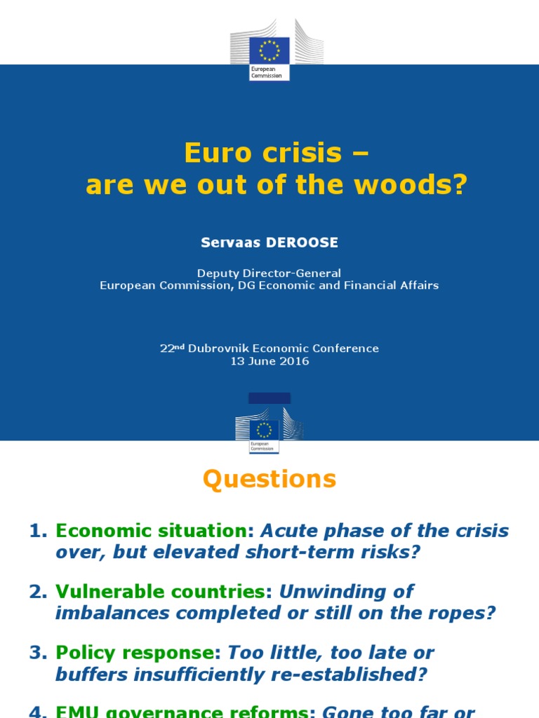 Euro Crisis: Current Economic Outlook | PDF | European Central Bank ...