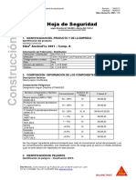 Hoja MSDS - Sika AnchorFix-3001