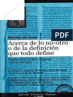 Cusa - La Definición Que Todo Lo Define PDF