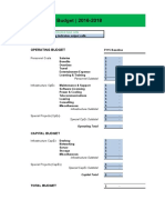 IT Budget Overview 2016-2018