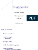ECO316: Applied Game Theory: Martin J. Osborne