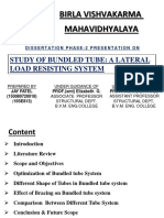 Birla Vishvakarma Mahavidhyalaya: Study of Bundled Tube: A Lateral Load Resisting System