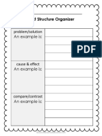 Problem/solution An Example Is:: Text Structure Organizer