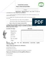 Prueba de Lectura Sapo y Sepo Inseparables PDF