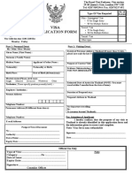 Visa Application Form: Other Types