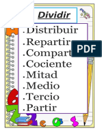 Lenguaje Matematico División