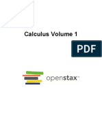 Calculus - Volume 1