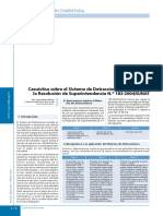 Casticista Sobre El Sistema de Detracciones