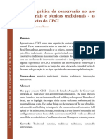 Tinocoteoria e Pratica Da Conservacao PDF