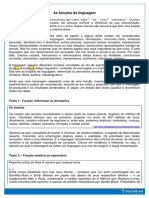 Funções Da Linguagem Teoria PDF