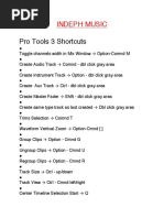 Protools III Shortcuts