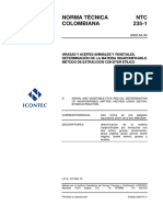 NTC 235-1 grasas y aceites vegetales y animales. determinación de la materia insaponificable. método de extracción con éter etílico.pdf