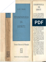 Hegel, G. W. F. - Fenomenología Del Espíritu, Ed. F.C.E., 1966