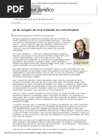 ConJur - Estellita e Bottini_ Lei de Lavagem Dá Nova Dimensão Ao Crime Tributário