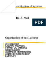 Formal Specification of Systems:: Lecture 3A