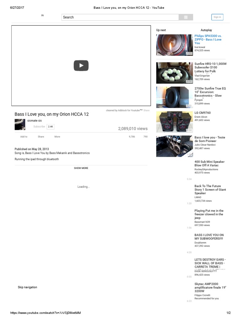 Bass I Love You On My Orion Hcca 12 Youtube Sound Technology Audio Engineering
