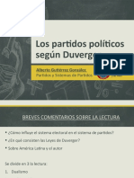 Leyes de Duverger/Partidos Políticos