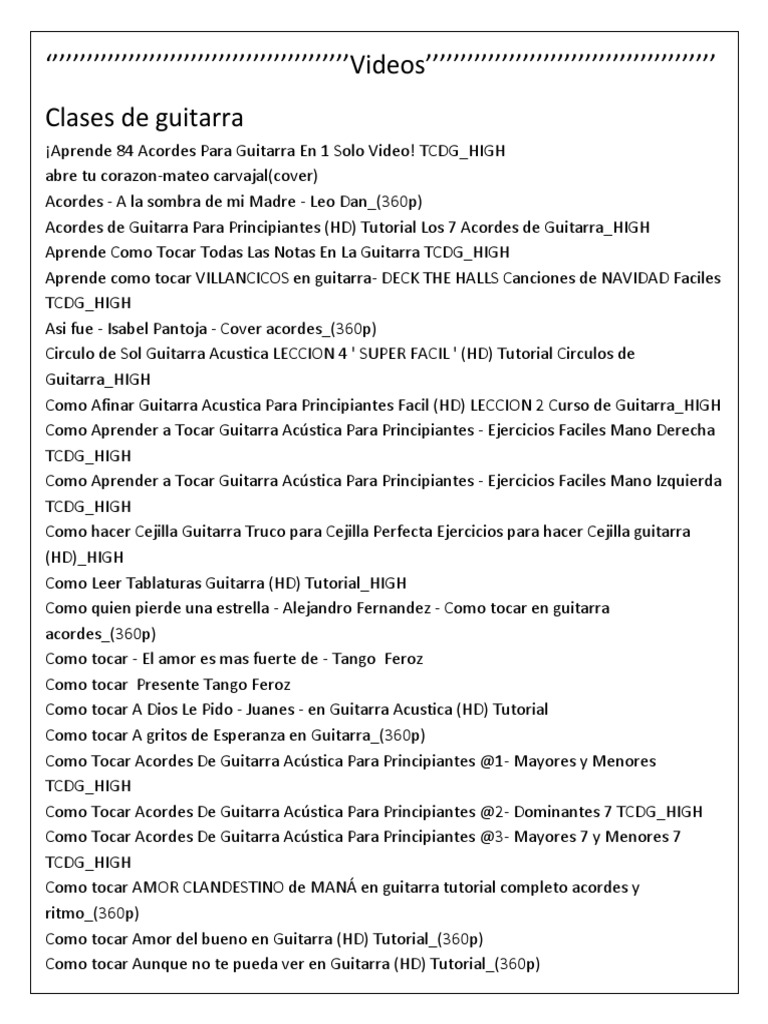 Tutoriales de Guitarra para Principiantes | PDF | Guitarras | Adobe  Photoshop, image size:768x1024