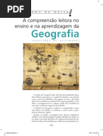 A compreensão leitora, ensino aprendizagem, cartografia