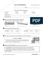 Actividad Aumentativos y Diminutivos