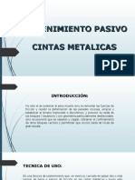 Cintas metálicas para sostenimiento pasivo en minería subterránea