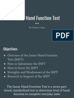 Jamar Hand Function Assessment