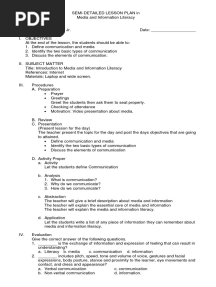 SEMI Detailed Lesson Plan Format