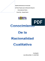 Racionalidad Cualitativa... Proyecto de Investigacion II