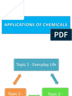 APPLICATIONS OF CHEMICALS IN EVERYDAY LIFE, ENERGY AND INDUSTRY