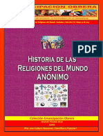 Libro No. 1744. Historia de Las Religiones Del Mundo. Anónimo. Colección E.O. Mayo 23 de 2015