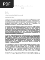 Show Cause Letter Template for Misconduct | PDF